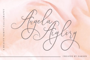 Angela Aiglory: A Script Font for Creative Makers
