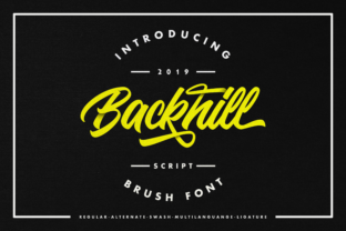 Backhill: A Bold Display Font for Standout Brand Identity