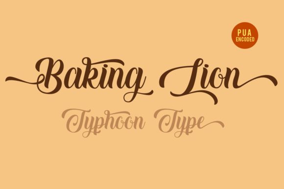 Baking Lion: A Striking Script Font for Brand Identity