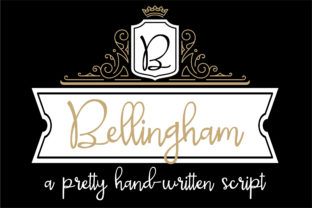 Bellingham Script Font for Handmade Labels & Printables