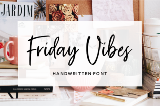 Friday Vibes: A Fresh Hand-Lettered Font for Makers