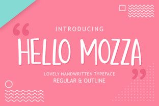 Hello Mozza: A Handwritten Font for Editorial Design