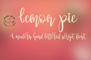 Lemon Pie: A Script Font for Editorial Design
