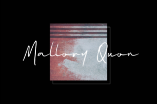 Mallory Quon: A Script Font for Creative Crafters