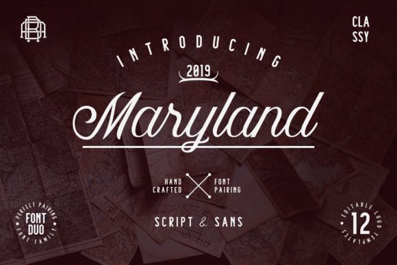 Maryland Family: A Thoughtful Script & Sans Typeface for Editorial Design