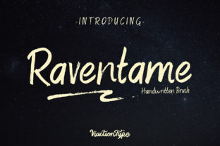 Raventame: A Handwritten Font for Creative Crafters