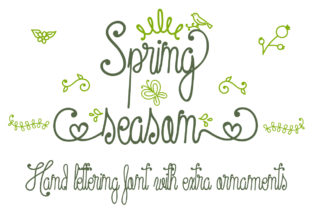 Spring Season Font: A Delicate Touch for Editorial Design