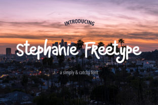 Stephanie Freetype: A Versatile Handwritten Font for Editorial Design