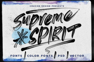 Supreme Spirit: A Grunge Brush Font for Editorial Impact