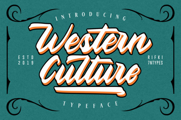 Western Culture Font: A Bold Script for Digital Branding